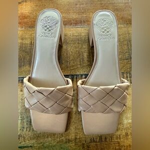Vince Camuto Beige Woven Heels